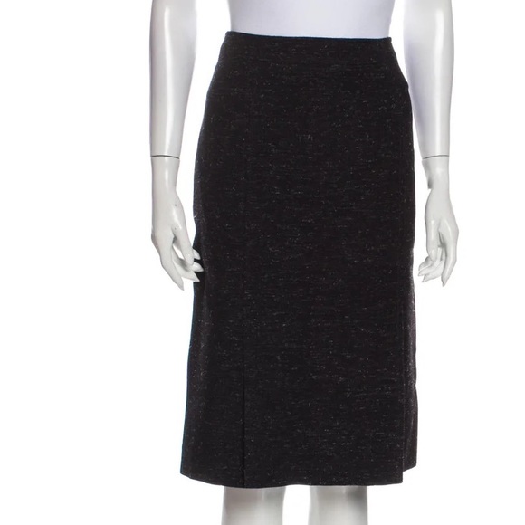 Luciano Barbera Dresses & Skirts - Luciano Barbera wool blend knee length Skirt front slit‎